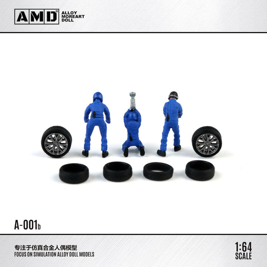 MoreArt DOLL 1:64 Car Repair Worker Doll