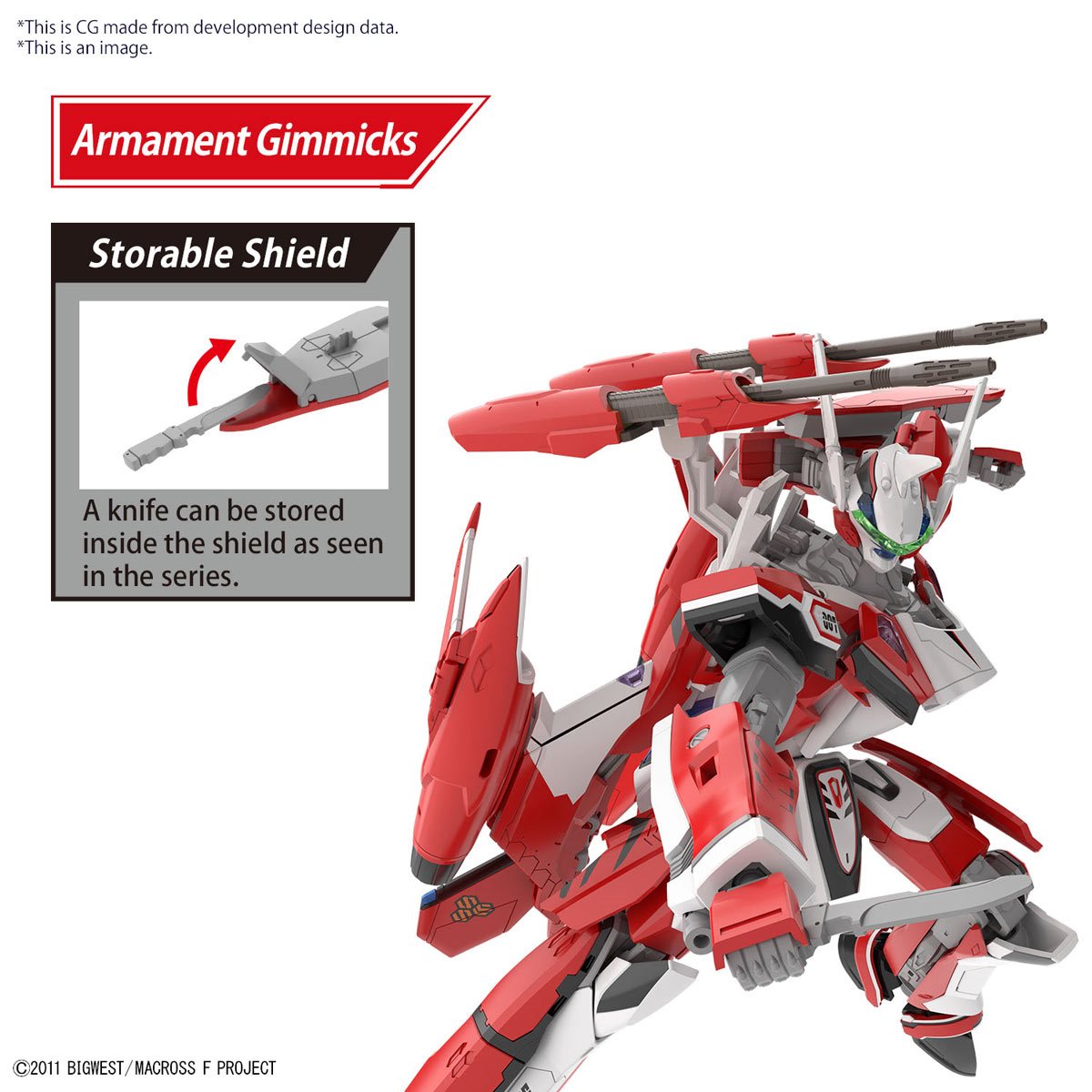 Macross Frontier YF-29 Durandal Valkyrie Alto Saotome Use High Grade 1:100 Scale Model Kit