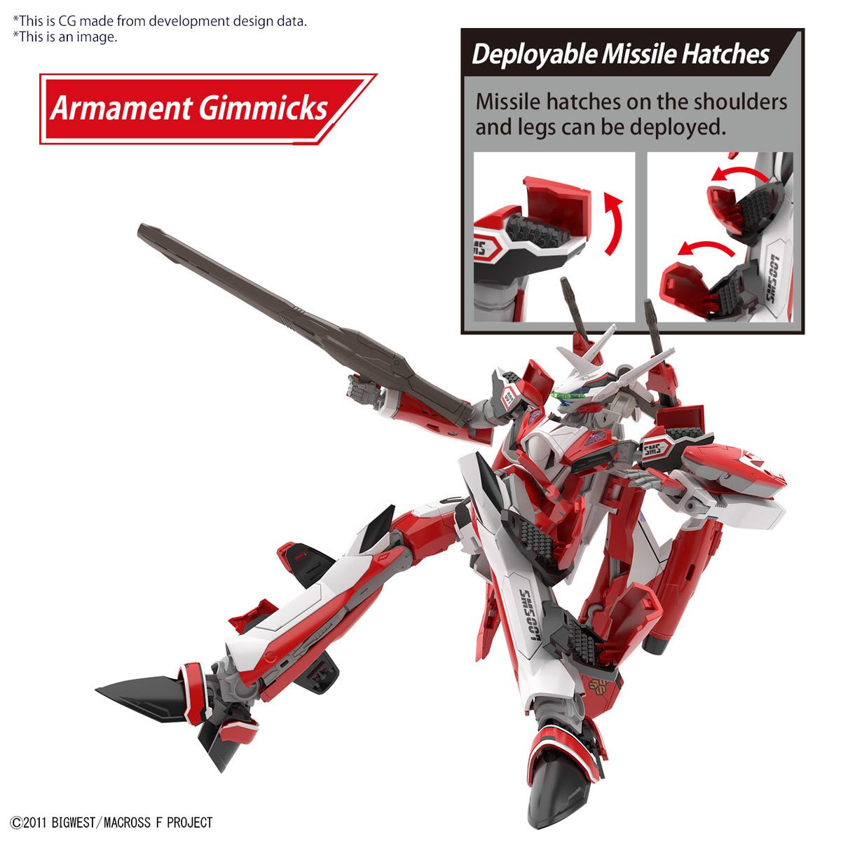 Macross Frontier YF-29 Durandal Valkyrie Alto Saotome Use High Grade 1:100 Scale Model Kit