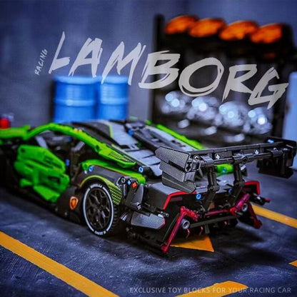 CACO BLOCK C019 Lamborghini green sports car 1:14