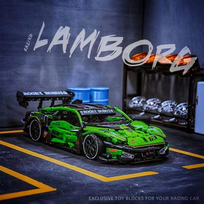 CACO BLOCK C019 Lamborghini green sports car 1:14