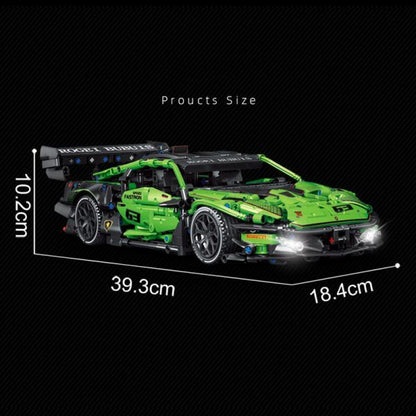 CACO BLOCK C019 Lamborghini green sports car 1:14