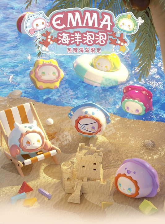 Lucky Emma Ocean bubble bean tag- Hot island Edition