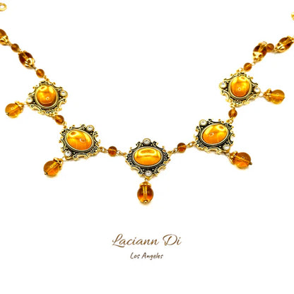 Laciann Di Palace Amber Glaze Necklace