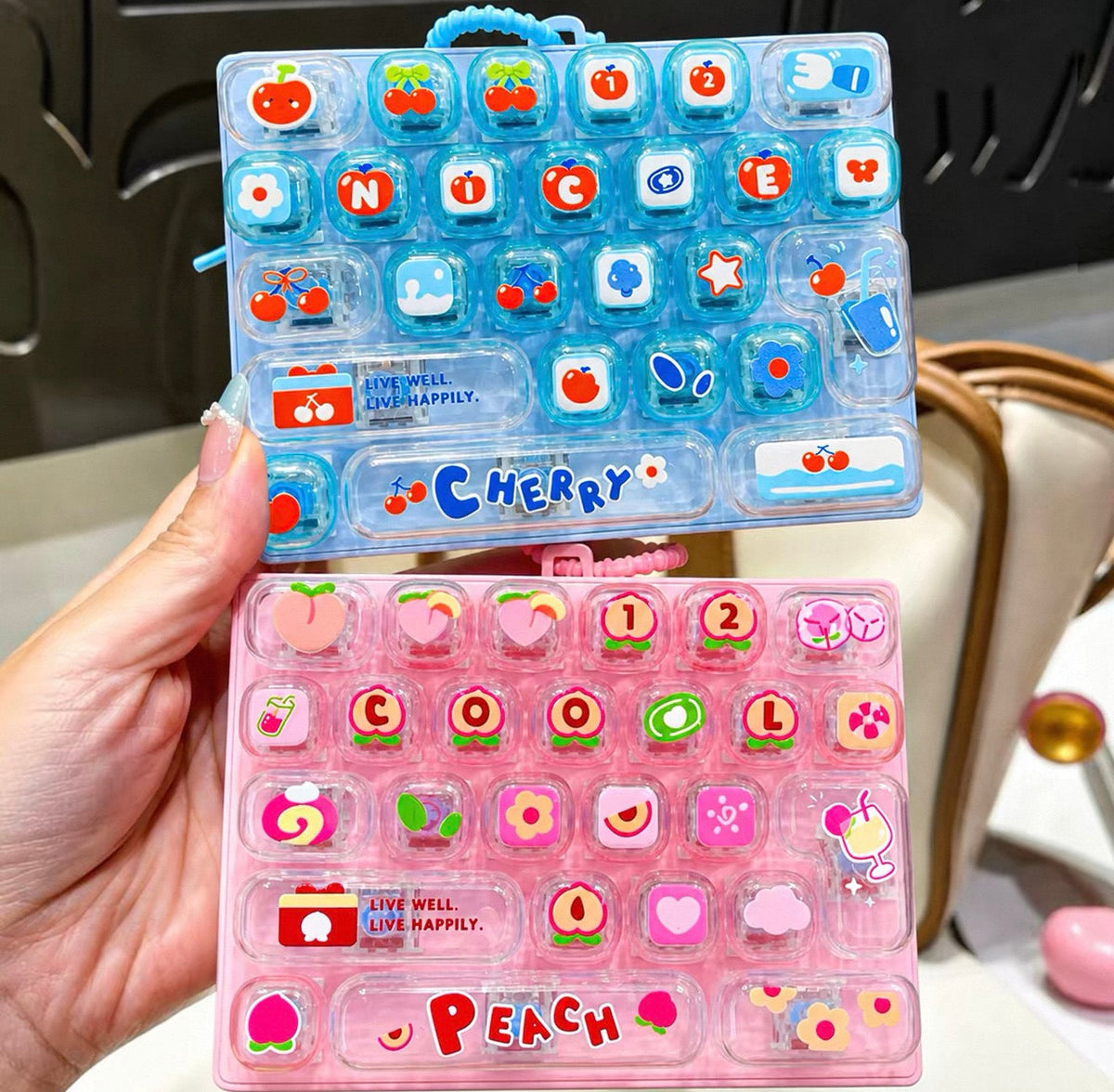 Cute Fruit Mini Keyboard Pendant