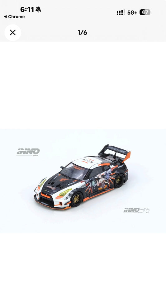INNO64 1/64 GT-R R35 WIDEBODY AORUS X INNO64 Limited Edition