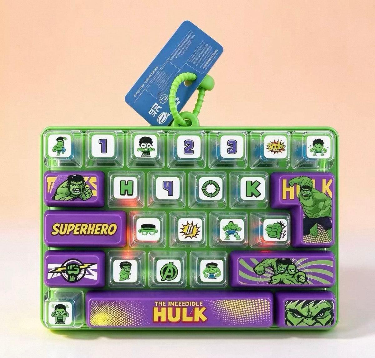 Hulk Fidget Keyboard Keychain