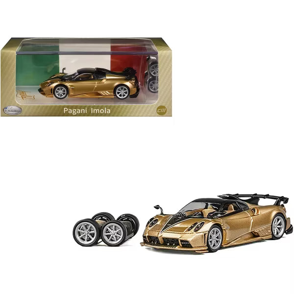 CM Model 1:64 Pagani Imola - Gold Full Carbon CM64-Imola-01