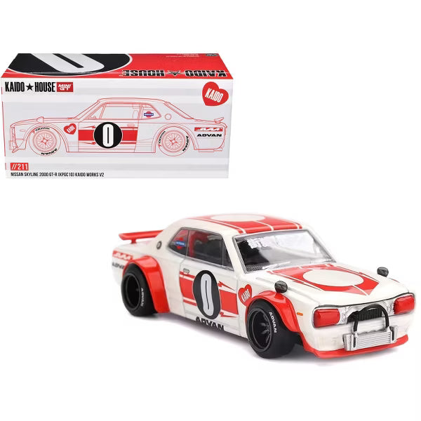 Mini GT Kaido House - Nissan Skyline 2000GT-R (KPGC10) Kaido Works V2 - Scale 1/64