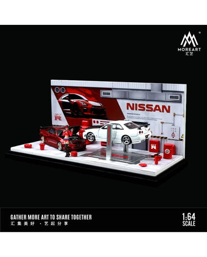 MoreArt 1/64 AUTOMOBILE REPAIR WORK SHOP Nissan MO641077