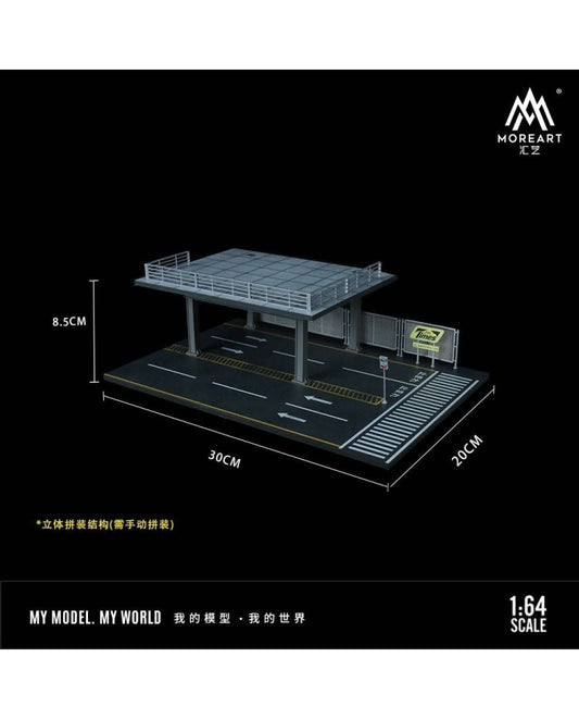 MoreArt 1/64 Repair SHOP Scene Model MO923001 Three-dimensional steel frame platform