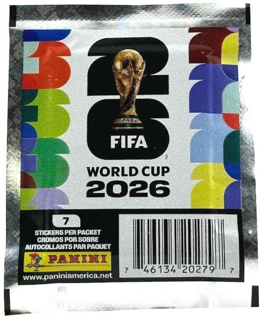 FIFA World Cup Panini 2026 Soccer Sticker Pack [7 Stickers]