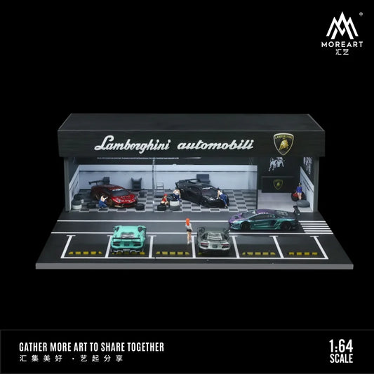 MoreArt 1:64 Lamborghini Shop Diorama MO936107