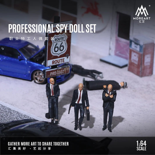 MoreArt 1:64 Professional Spy Doll Set MO223031