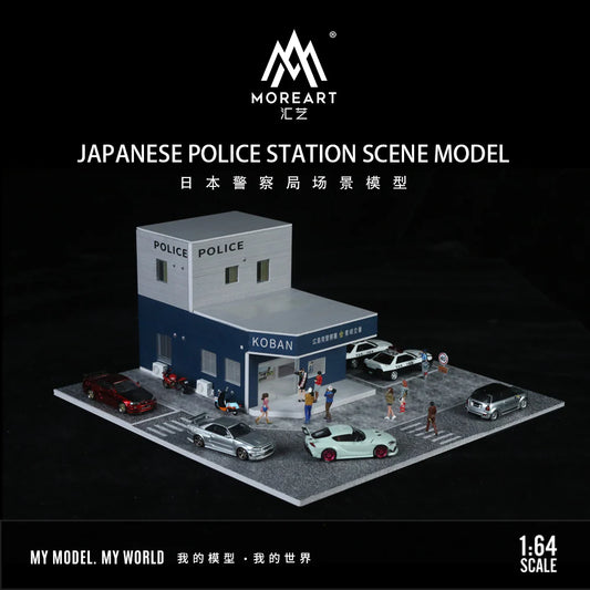 MoreArt 1:64 JAPANESE POLICE STATION SCENE MODEL MO936408