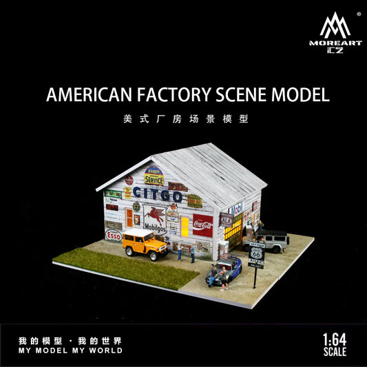 MoreArt 1:64 AMERICAN FACTORY SCENE MODEL MO936411
