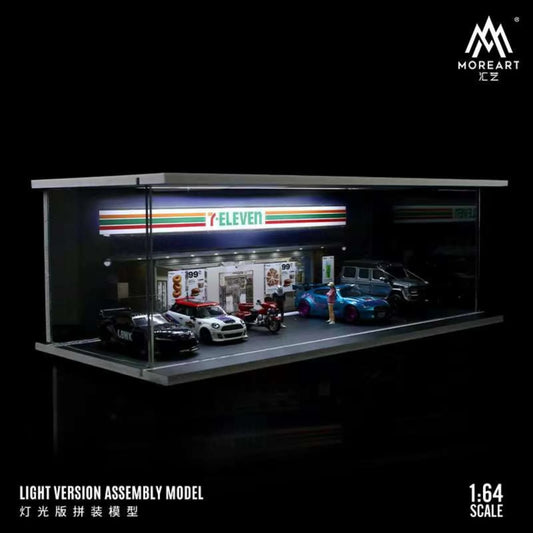 MoreArt - 1/64 7-11 Convenience Store Theme Parking Lot Light Edition (MO914202)