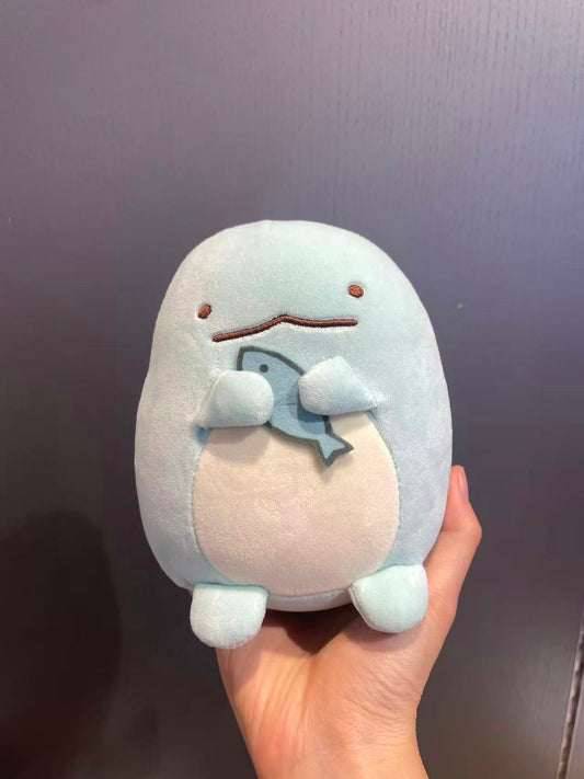 Tokage holding Fish 6 inch/Mini Crane Plush