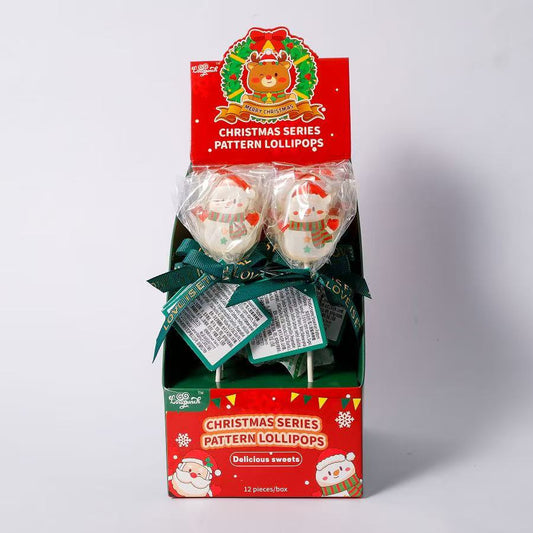 Snowman Pattern Lollipop
