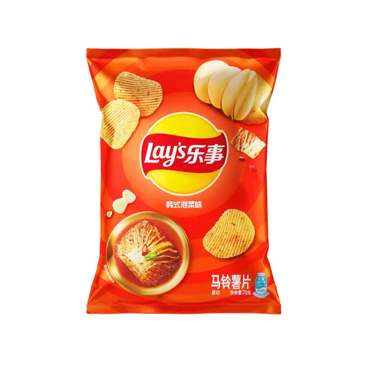 Lay's Korean Kimchi Flavor Potato Chips 70g