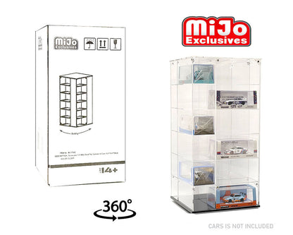 Showcase 1:64 Large 24-Car Display Desk Top Spinner with Cover (8″x 8″x16.25″) – MiJo Exclusives