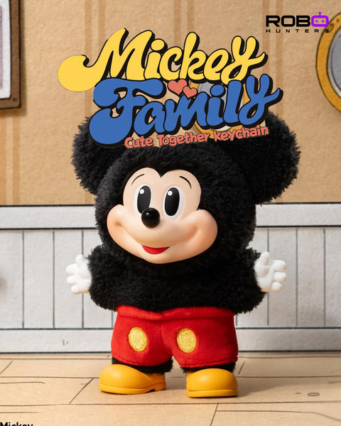 POP MART Mickey Family Cute Together Keychain Series Figures