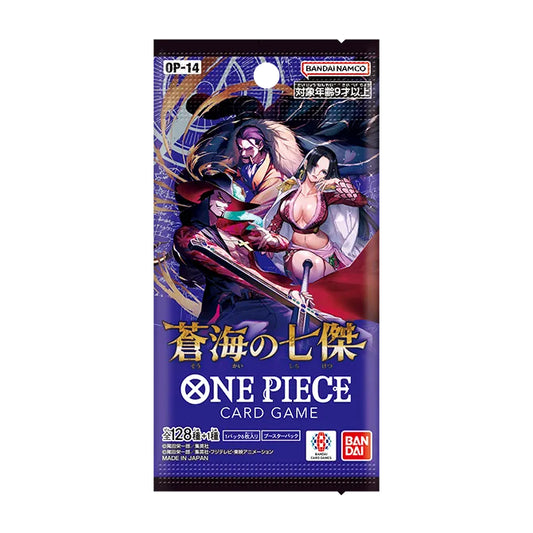 ONE PIECE CARD GAME  # OP-14  -  THE AZURE SEA'S SEVEN - BOOSTER PACK (JAPANESE) (P6/B24)