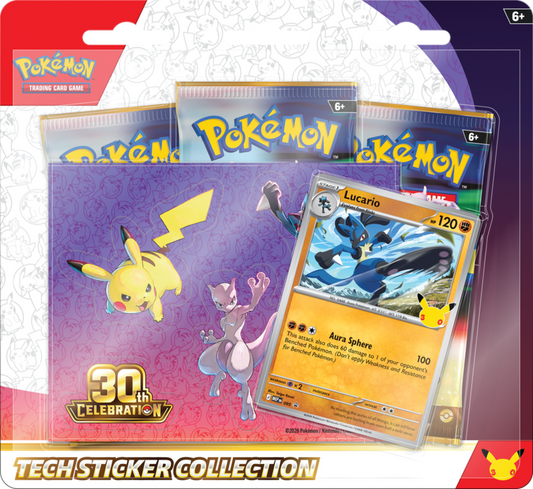 Pokemon TCG: 30th Celebration Tech Sticker Collection - Lucario