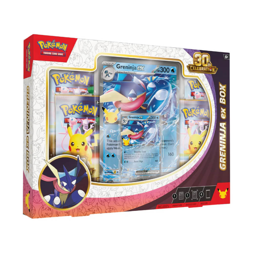 Pokemon TCG: 30th Celebration ex Box - Sylveon / Greninja (Styles May Vary)