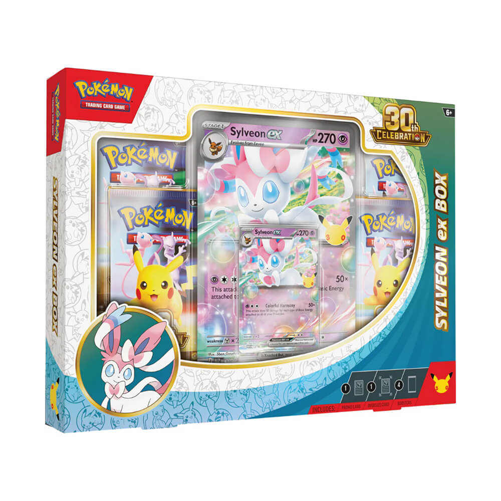 Pokemon TCG: 30th Celebration ex Box - Sylveon / Greninja (Styles May Vary)