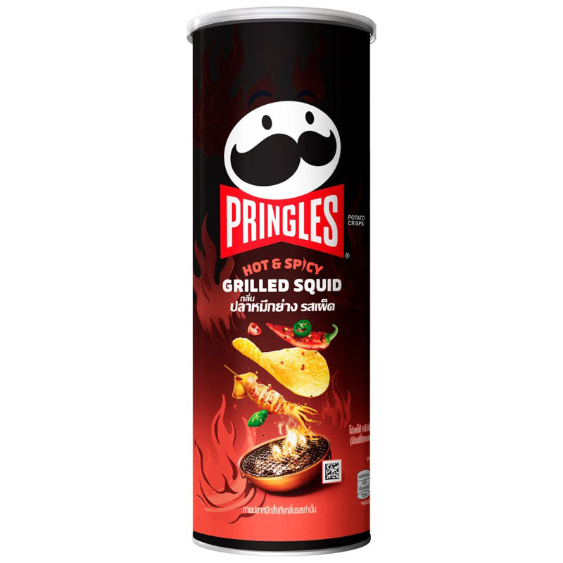 POTATO CRISPS HOT & SPICY GRILL ED SQUID (PRINGLES ®)102G
