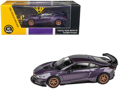 1/64 Liberty Walk BMW i8 Twilight Purple/Gold Wheels LHD