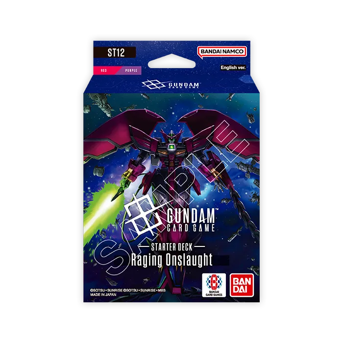 Gundam Card Game: Raging Onslaught [ST12] - 6-Count Sealed Display