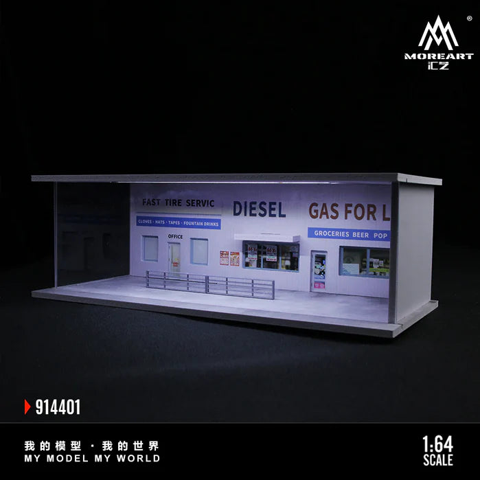 Moreart American Style Gas Station Lighting Scene MO914401