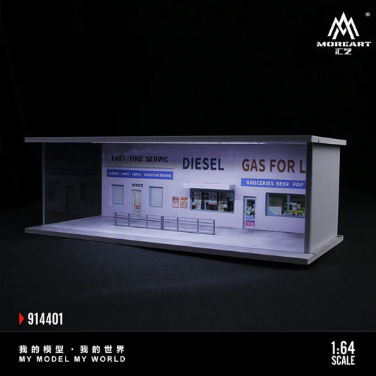 Moreart American Style Gas Station Lighting Scene MO914401