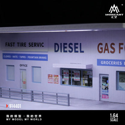 Moreart American Style Gas Station Lighting Scene MO914401