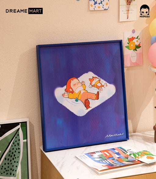MINIMOOKII FRAMED PAINT-BLUE