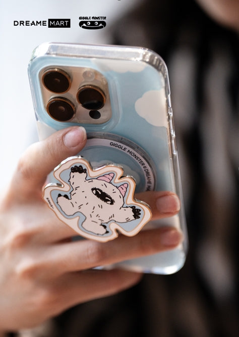 GIGGLE MONSTER PHONE STAND-ENAMEL MAGNETIC MODEL