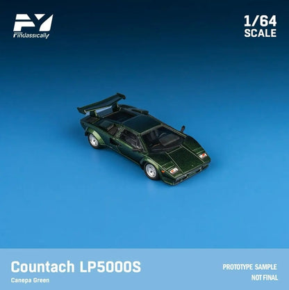 1/64 Countach LP5000S Canepa green with wing