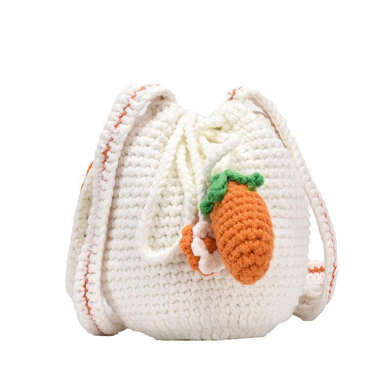 Hand-knitted cartoon bag