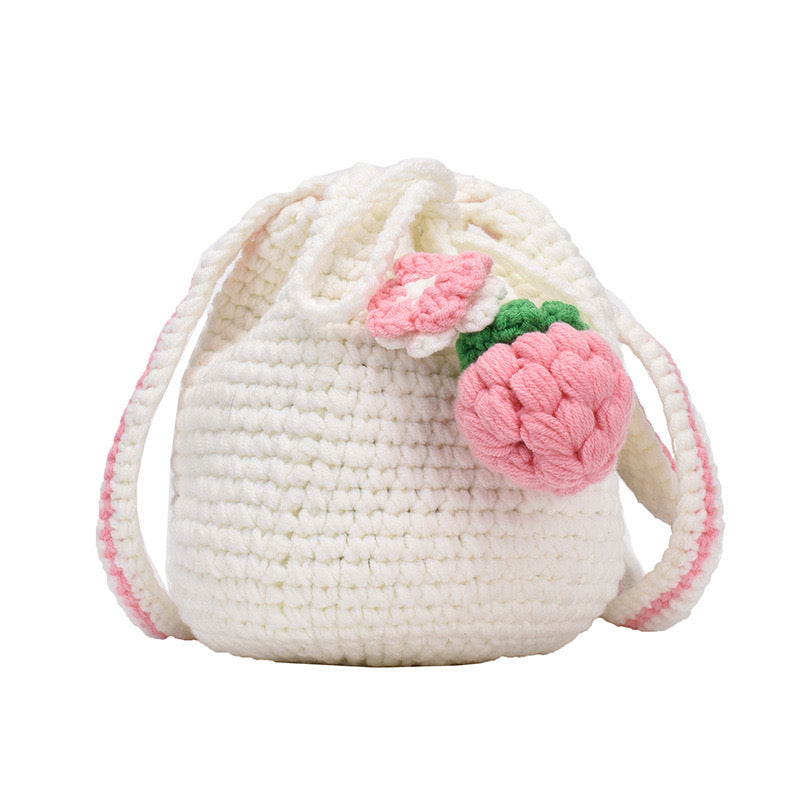 Hand-knitted cartoon bag