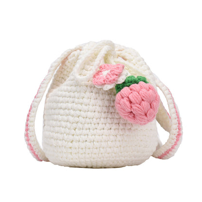 Hand-knitted cartoon bag