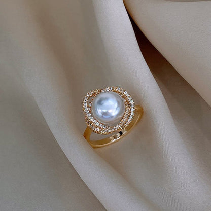 LL-XH Natural freshwater pearl ring