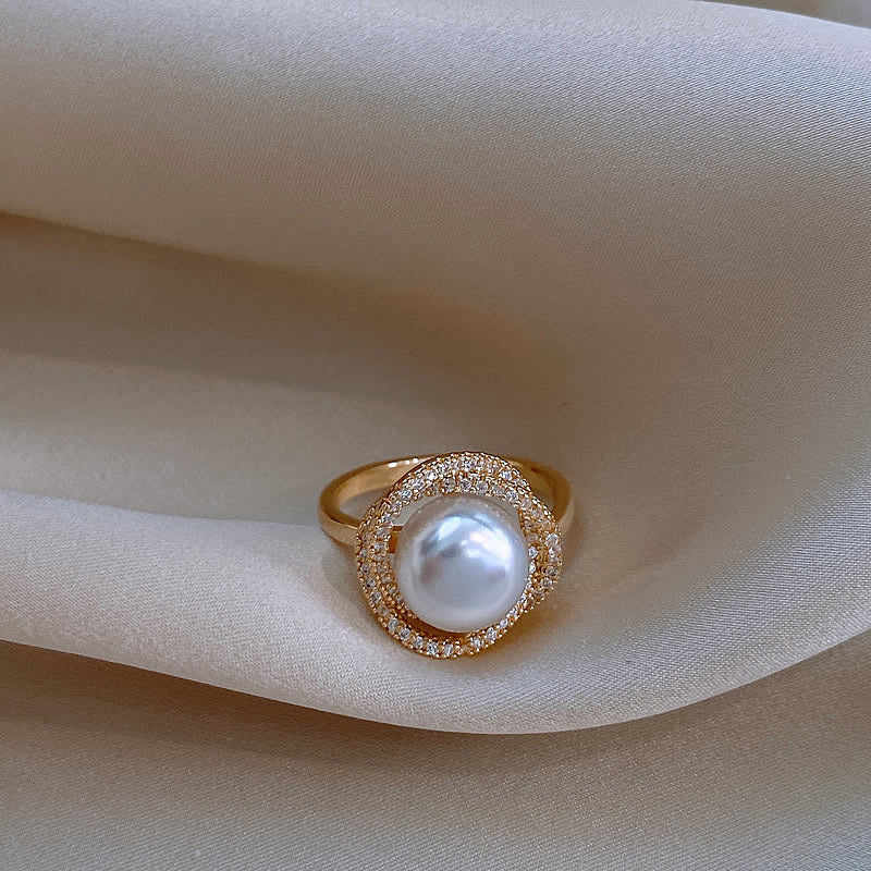 LL-XH Natural freshwater pearl ring