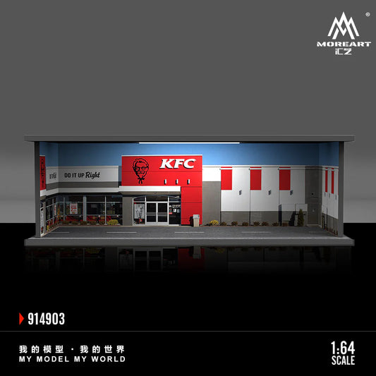 MoreArt 1:64 Fast Food Scene Diorama KFC