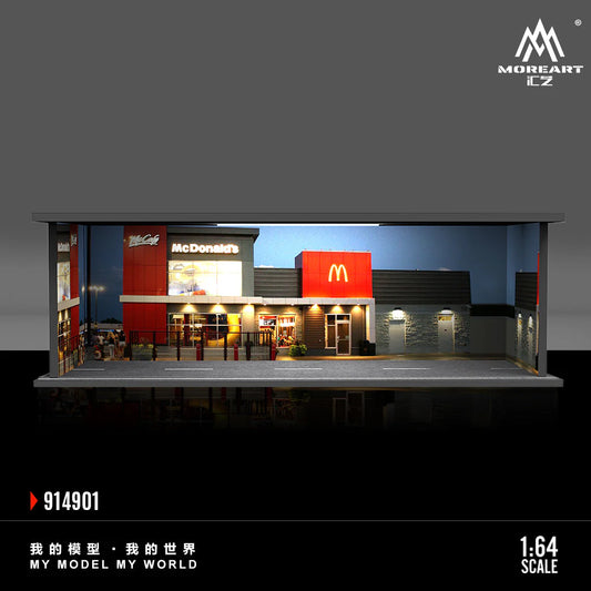 MoreArt 1:64 Fast Food Scene Diorama McDonalds