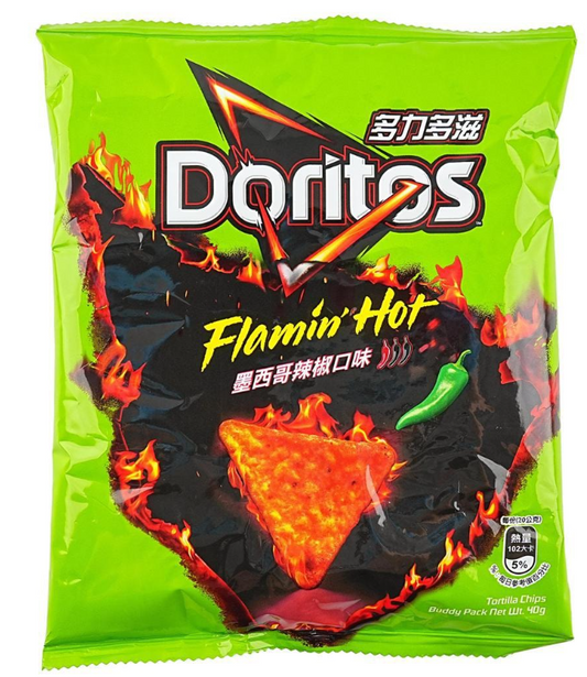 Taiwan version DORITOS Doritos corn chips potato chips Mexican pepper flavor 40g