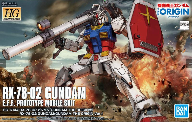 HG RX-78-02 Gundam (Gundam The Origin Ver.)