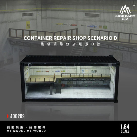 MoreArt 1:64 CONTAINER REPAIR SHOP SCENEARIO D MO400209