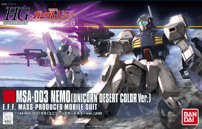 Bandai HGUC MSA-003 Nemo (Unicorn Desert Color Ver.)